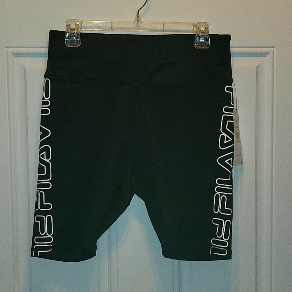 Fila Berry Cool Bike Shorts black and white Size 1x NWT